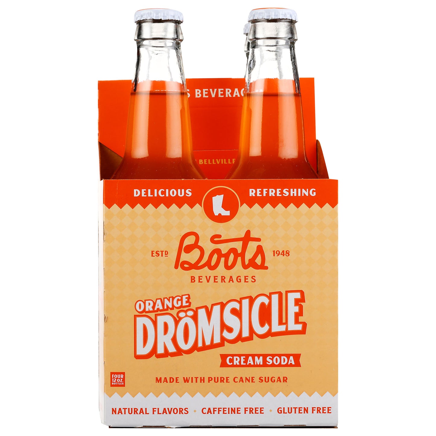 Orange Drömsicle Soda - 12 Pack